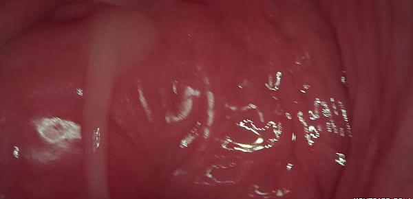 Inside pussy camera cumshot - cosplay hentai girl get full of cum - Creampie!